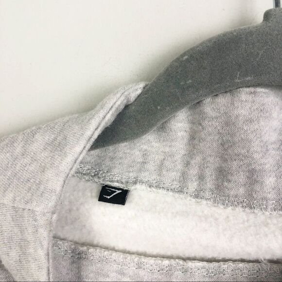 GYMSHARK | So Soft Light Gray Funnel Neck Sweatshirt Women’s Size Small - Picture 7 of 10